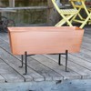 Oakestry Weather-Resistant Copper Window Box Planter Classic Rectangular Flower &