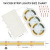 OMIKA 3 Pack COB LED Strip Lights, 3.3ft 320 LEDs