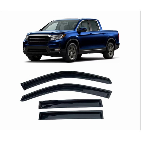 ZZDSNJ ZZDSNJ Tape-On Window Visors 4-Piece for 2017-2024 2025 Honda