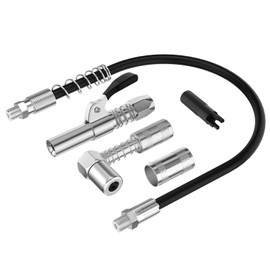 Grease Gun Coupler Set,12000PSI High Pressure Grease Joint Fittings, Compatible With All 1/8" NPT Grease Guns