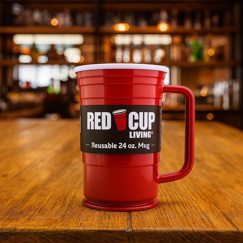 Beer Mug Stein with Handle – 24oz Large Glass Beer