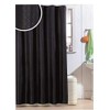 Luxury Black or White Glitter Diamante Polyester Shower Curtain with