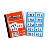Bingosupermarket Raffle Tickets 1-500 Cloakroom - Assorted Colours bordered (Green)