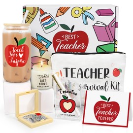 Teacher Appreciation Gifts, Teacher Appreciation Gifts from Students, New Teacher Graduation Gift from 2024, Thank You Teacher Gifts Set, Back to School Teacher's Day Bulk Gifts Boxes for Teachers