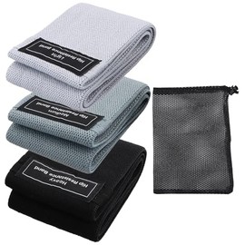 3 Pzs de Bandas de Resistencia, Bandas Elásticas, Ligas Elásticas Antideslizantes de 3 Niveles, para Entrenamiento de Fuerza, Yoga, Culturismo y Cross