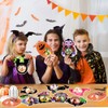 Juego de 36 tarjetas para dulces de Halloween con cúpula