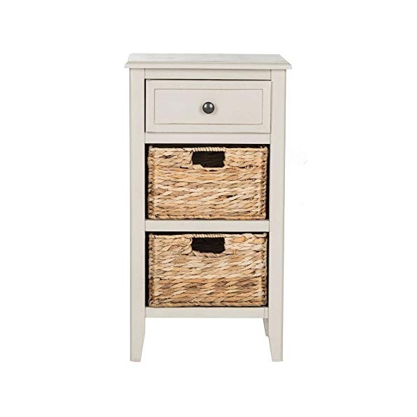 Safavieh Home Collection Everly Drawer Vintage Grey 1-Drawer 2 Removable