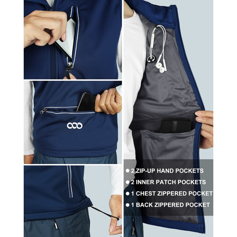 33,000ft - Smanicato leggero in softshell per uomo, impermeabile e