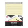 TRU RED TR57381 Notepads, 8.5-Inch x 11.75-Inch, Wide Ruled, Canary,