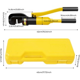 12 Ton Hydraulic Bolt Cable Cutter, Rebar Cutter Rebar Min-Max Diameter 4-22 Mm Portable Hydraulic Crimper Tool Hydraulic Bolt Cutter Heavy Duty Only Suitable for Rebar Cutting