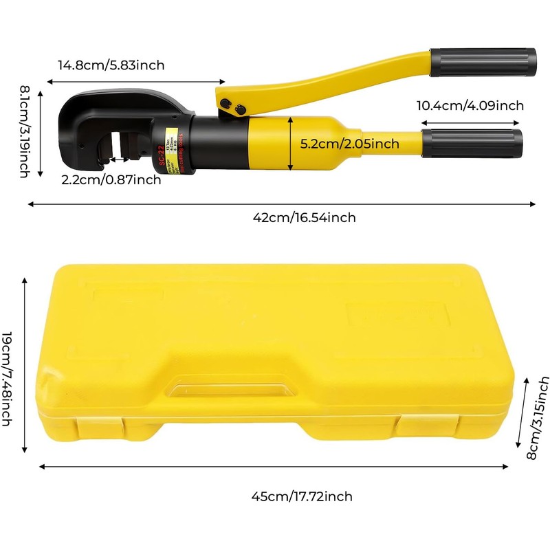 12 Ton Hydraulic Bolt Cable Cutter, Rebar Cutter Rebar Min-Max