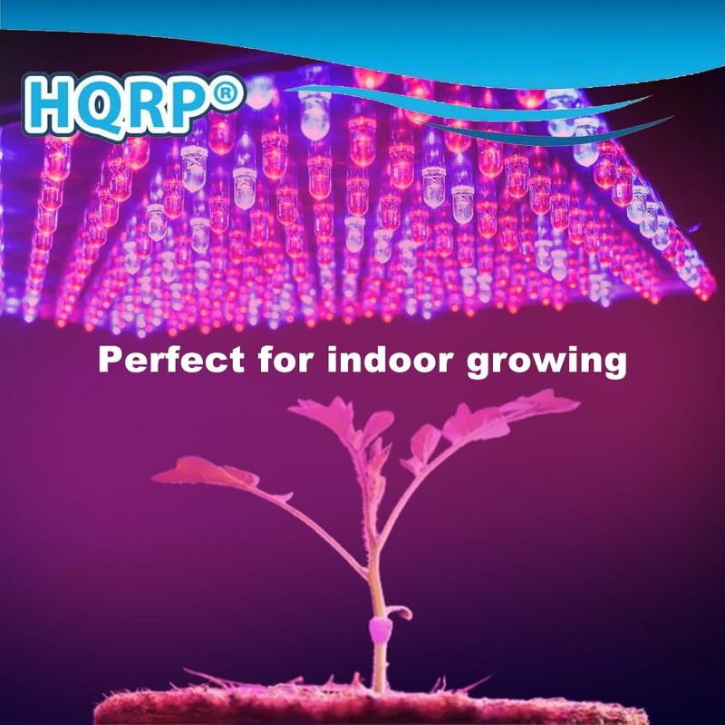 HQRP 14W 225 LED Blue + Red Spectrum Hydroponic Plant