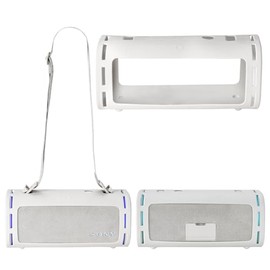 Silicone Case Compatible with Sony ULT Field 5 Portable Bluetooth Speaker, Protective Cover for Sony ULT Field 5 Speaker Accessories (White)