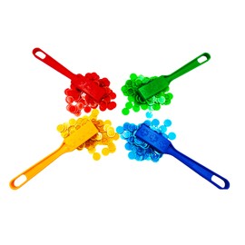 SEETOOOGAMES 4 Bingo Magnetic Wands with 400 Magnetic Bingo Plastic Chip Markers， Family Game Night,Bingo Hall, School Educational Counting & Sorting Activities