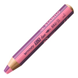 STABILO Multi-talented Pencil woody 3-in-1 duo - Single Pencil - Pink/Lilac