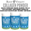 Root Vitality Collagen Peptides Powder - Grass-Fed, Pasture-Raised Hydrolyzed Protein