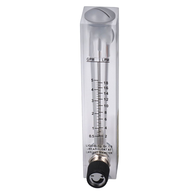 Liquid Flowmeter Panel Type Acrylic Transparent Adjustable Fluid Flow Meter