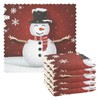 Paquete de 6 toallas de cocina de muñeco de nieve