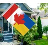 Ukraine Canada Flag,3x5 FT Ukrainian Canadian Flag,36x60 Inch Large Digitial