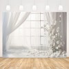 APROPHIC 2.1 x 1.5 m Photo Background, White Curtains with