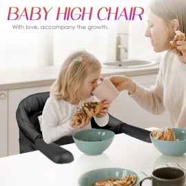 Lulunemo on High Chair,Portable Foldable Chair for Babies 636 Months, Includes Storage