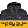 DEWALT Womens Standard Lightweight Puffer Heated Vest Kit Black X-Large