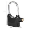 TRIXES 110db Alarmed Heavy Duty Weatherproof Long Shackle Padlock
