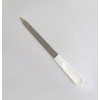 Tredoni 9cm Steel Nail File with Easy-Grip Handle - Manicure/Pedicure