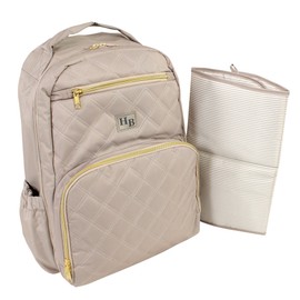 Hudson Baby Unisex Baby Premium Diaper Bag Backpack and Changing Pad, Taupe, One Size