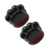 OATIPHO 2Pcs Cat Paw Shaped Foundation Brush Compact Face Makeup