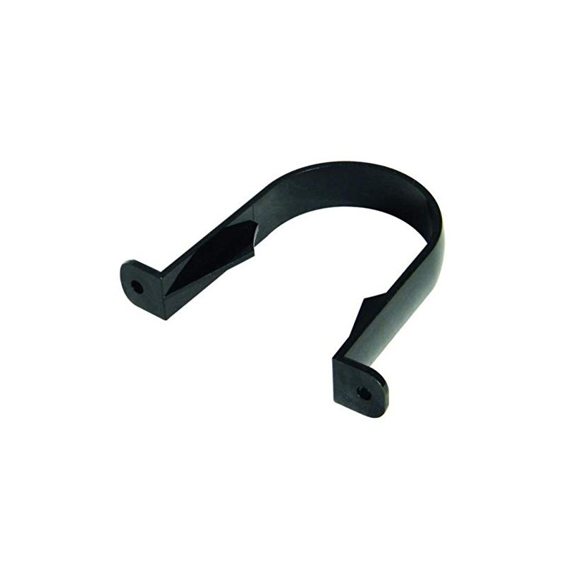 FLOPLAST 68mm Round Gutter Pipe Clip - Black