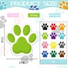 600Pcs Paw Print Note Pads, Colorful Paw Shaped Sticky Notes