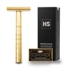 HENSON SHAVING AL13 Shaver MEDIUM (BRIGHT GOLD) with 5 Replacement