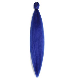 BALINGHAIR Braiding Hair Pre-Stretched High Temperature Synthetic Fiber Braid Hair Royalblue (A29-1Pack)
