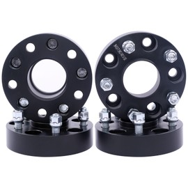 DCVAMOUS 4PC Black 5x4.5 to 5x112 Wheel Adapters 1.25 Inch with 12x1.5 Studs 71.5mm Center Bore Compatible with Honda-Acura-Toyota-Lexus 5x114.3 Vehicle to VW 5x112 Rims (57.1mm Lip)