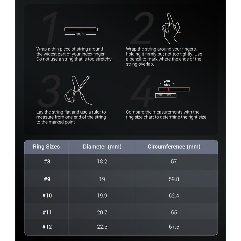 Lozltx Smart Ring Android JZ5.0 Chip & 0% Measurement Error:
