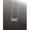 Birthday Year Necklace,Women 18K Gold Plated Stainless Steel Birth Year