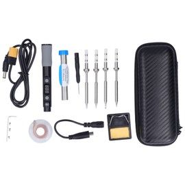 Electric Soldering Iron Set Micro Temperature Welding Tool with 3 Tips Storage Bag