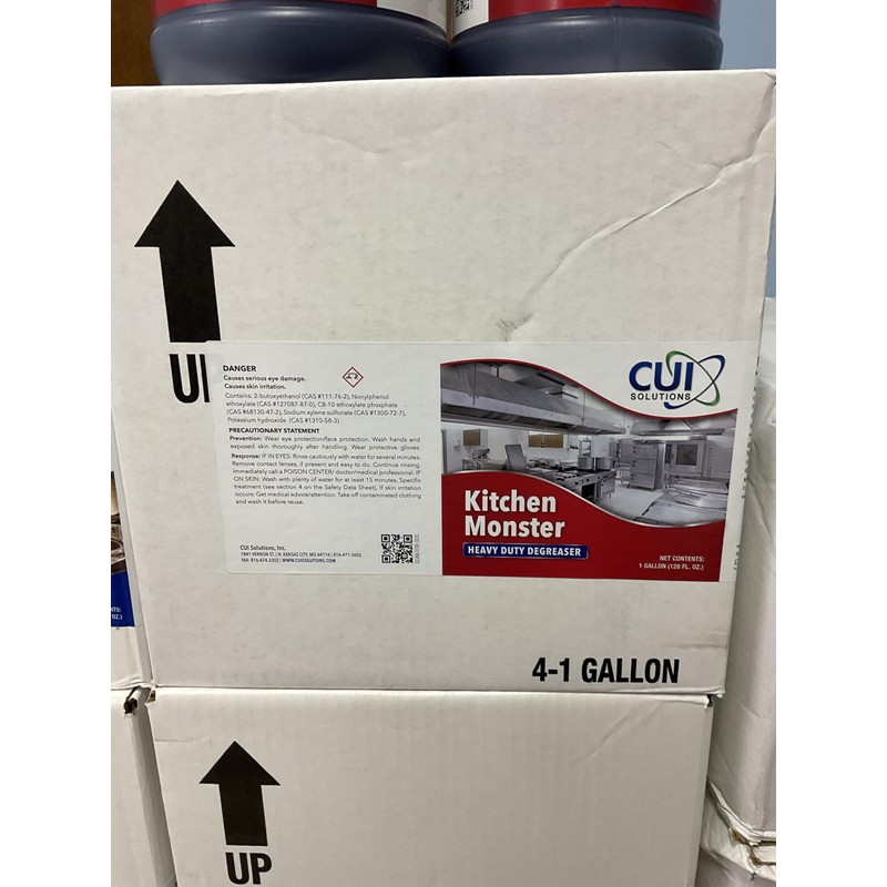CUI Kitchen Monster Heavy Duty Concentrated Kitchen Degreaser One Gallon