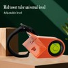 Portable measuring instrument, special horizontal bubble for tower ruler, handheld