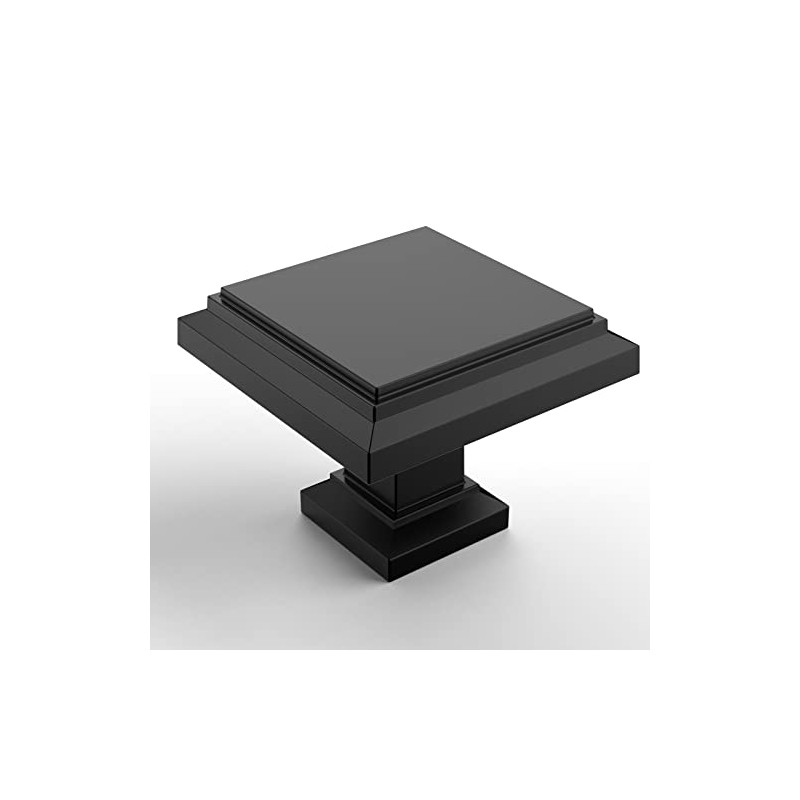 Asidrama 10 Pack Matte Black Kitchen Cabinet Knobs Drawer Cabinet