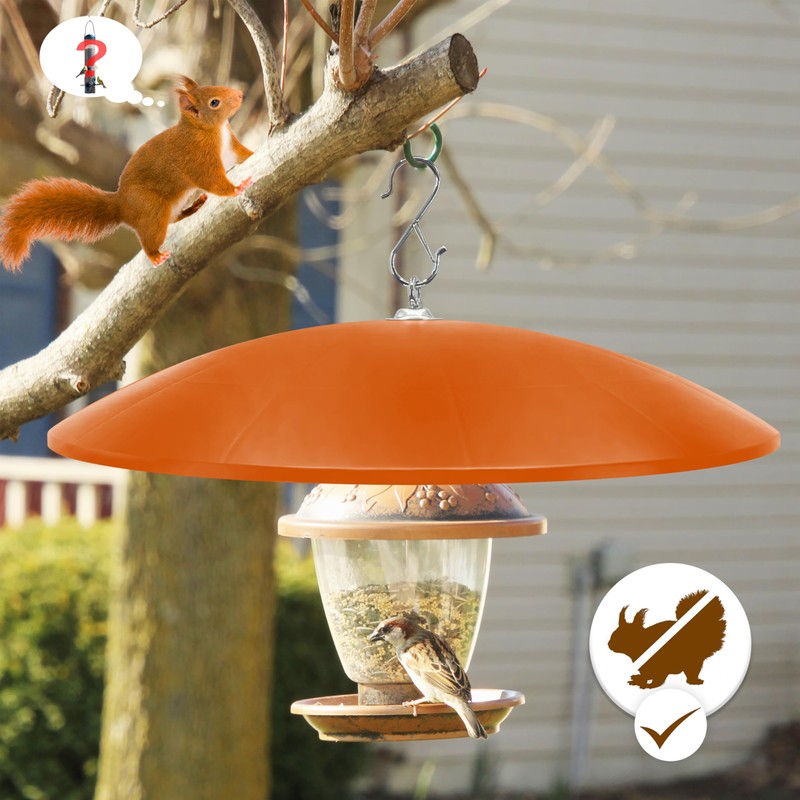 19" Extra Large Squirrel Baffle for Hanging Bird Feeder,Hummingbird Feeder