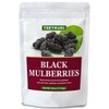 Premium Dried Black Mulberry 4oz (113g), Natural Sweet & Tart