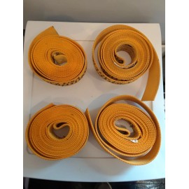 Diamond Weave Yellow Diamond Weave WLL 3,333 LB Ratchet Straps w/o rings