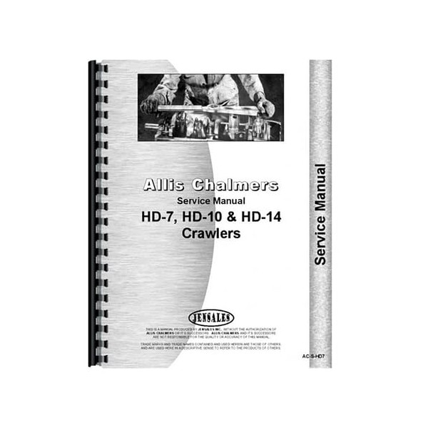 Service Manual fits Allis Chalmers HD7