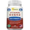 Asquared Nutrition Vitamin D3 + K2 – Bone & Heart