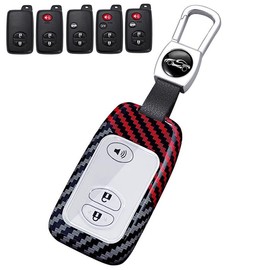 [LETINGFAR] Key Case for Toyota, Smart Key Case, Key Cover, Key Cover, Key Holder, ABS, Compatible with Toyota Majesta Mark X, Camry, Prius, Prius α, Wish, Rankle, Prado, Subaru, ZC6, BRZ, Impreza, XV