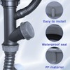 2 Pcs 45mm Kitchen Sink Waste Pipe Blanking Cap, Female