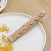 WDONAY Wooden Rolling Pin 5.91"×0.79" Wood Dough Rolling Pin Embossed