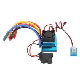 45A RC ESC Blue Brushless Electronic Speed Controller Waterproof Powerful with 5.8V3A BEC T Plug for RC Car Boat